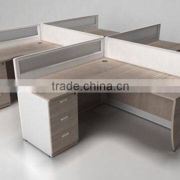 OEM/ODM Chinese manufacture Popular L shape Modern Office Workstation Cubicle in Open designs (SZ-WSA478)