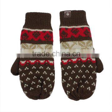 basic style ladies knitting gloves without fingers