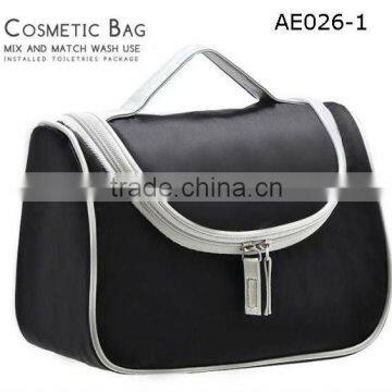 hot sale black satin cosmetic bags wholesale