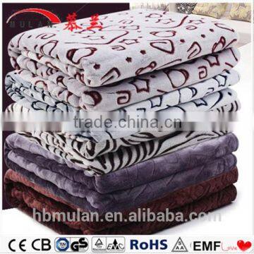 Electric heating blanket of polar fleece fabrics