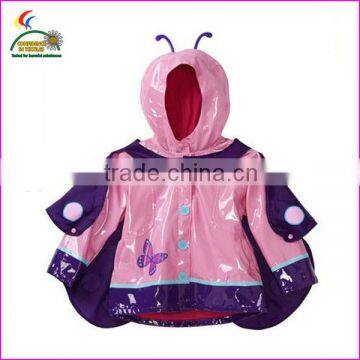 with funny design kids clothing Rain coat