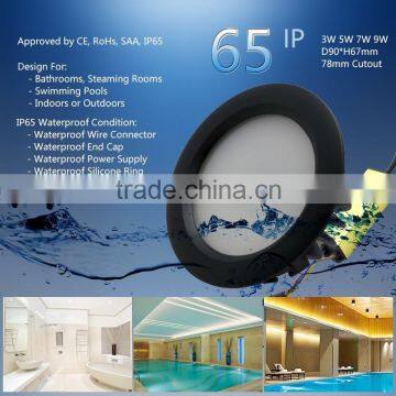 Dongguan 5W 9W SMD LED Down Light, IP65 Waterproof LED Down Light For Hotel, Bathroom, Ship, Steaming Room