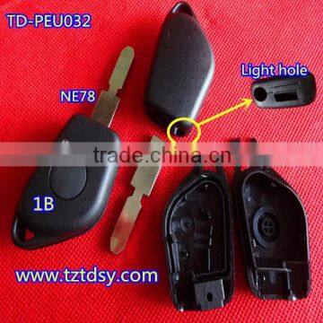 Tongda car key TD-PEU032 KEY.no logo , high qualty 1 button 406 key for peugeot