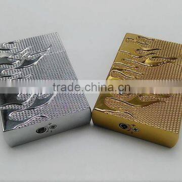 Gun Golden Plated Universal Gas Lighter Refill Battery Electric Lighter photo-4