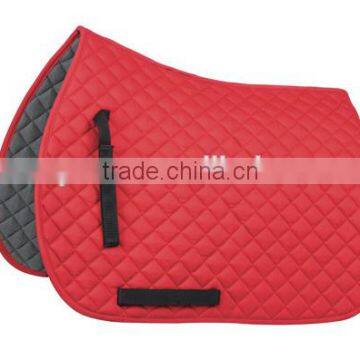 Red horse dressage saddle pad