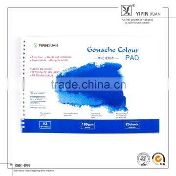 Professional Art Supply Gouache Drawing Pad Manufacturer