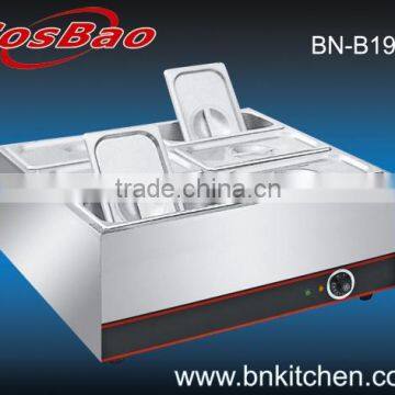 6 pan electric heating bain marie