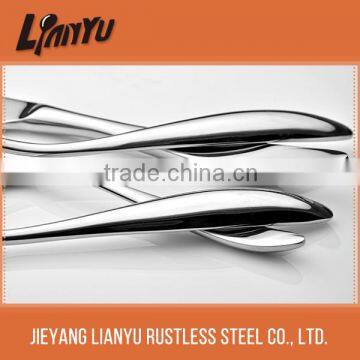 Unique smooth polish handle stainless steel table cutlery set