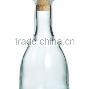 High quality fancy custom white glass bottle