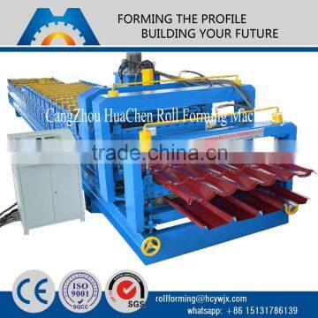 double layer metal sheet roll forming machine manufacturing line