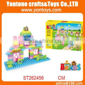 Eco-friendly plastic building block toys 210pcs