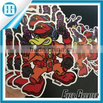 Custom best quality vinyl stickers cartoon Self adhesive sticker vinyl sticker material