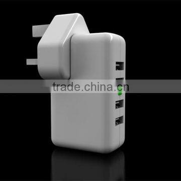 2015 Newest Mobile Phone 4Port USB Wall Charger 5V 4A Output photo-3