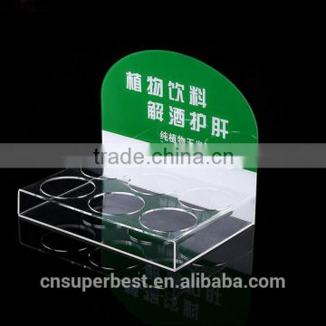 Transparent acrylic water display holder