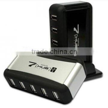 7 Port High-Speed USB 2.0 Hub Powered + AC Adapter Free for Laptop PC photo-3