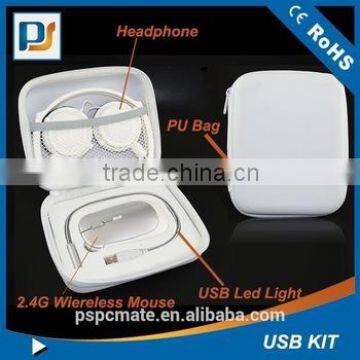 Customise computer accessories mouse and headphone Travel Kits for Laptop Computers USB Tool Bag