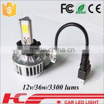 3300LUMS 12V 36W H7 best LED automotive high brightness headlight for toyota land cruiser