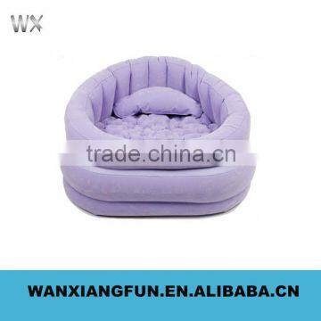 Customized Durable Inflatable Flocked Single Sofa Chair photo-5