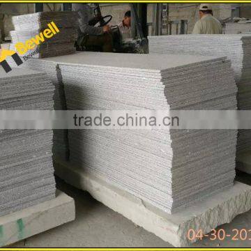 China Cheap Bush-hammered Grey Granite Slab