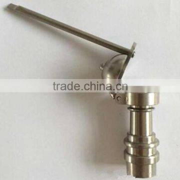 Hot sale 6 in 1& 4 in 1 titanium nail with baseball hat carb cap 10mm 14mm 18mm adjustable male female Honey Bucket titanium na
