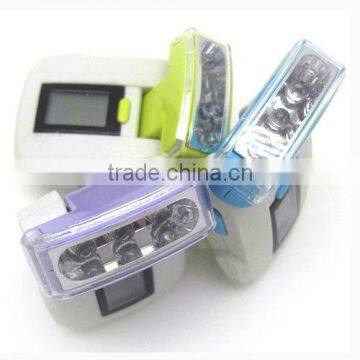 LCD display pedometer with LED light 3 Led flashlight