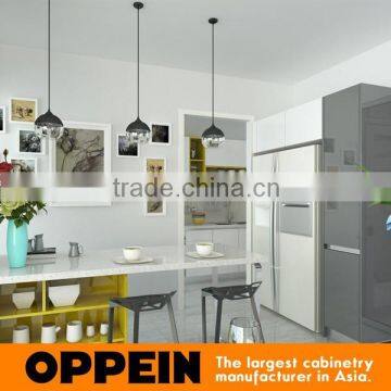 Burma Project High Quality Modern High Gloss White Acrylic Kitchen Cabinet