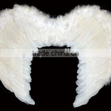 Large white feather wings