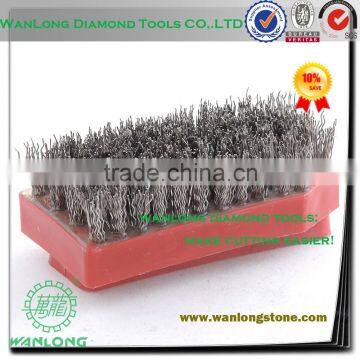 200mm small wire brush for stone slab grinding,frankfurt ginding tools for limestone&sandstone slab