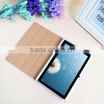 7 Inch Quad Core Android 4.4 Tablet Computer With Bluetooth Dual Camera Q88 With Lether Case A33