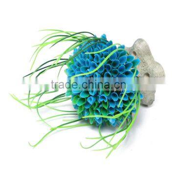 New 13.5x9x7cm Aquarium Artificial Aquatic Grass Plants Fish Tank Ornament Plant Decoration photo-4
