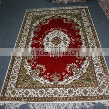 iranian traditional hand knotted pure silk rug high quality