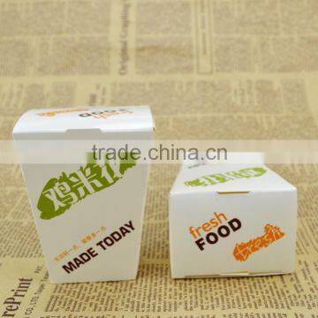 Food Grade White Paper Card Fried Food Packaging Box photo-4