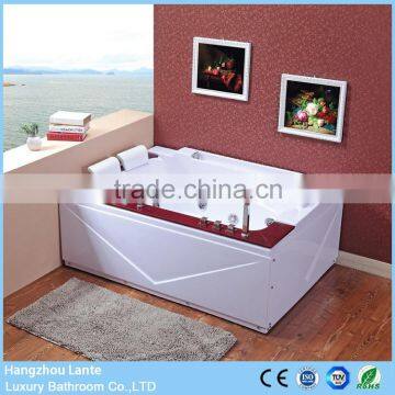 Two Person Whirlpool Bathtub Acrylic Material