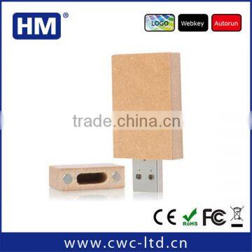 Recycled paper USB flash drive 2GB4GB8GB16GB FCC/CE/ROHS HM wholesale Custom Solution