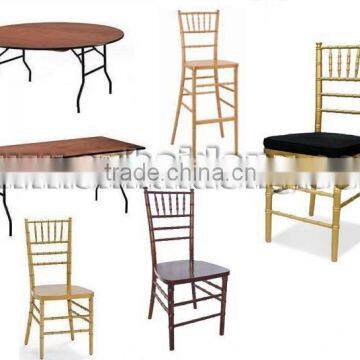 Party Supply Chivari Chair and Folding Table