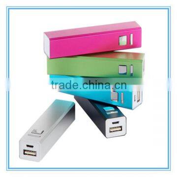 NEW PRODUCT Mini Gift Customized Logo Colorful 2600mAh Power Bank