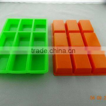 9 cavities handmade silicone soap moulds