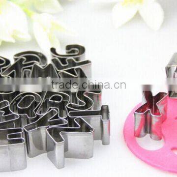 Custom Silicone Stainless Steel Alphabet Cookie Cutter photo-2
