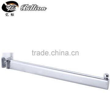 Metal Chrome Crossbar Fix Display Hook 15*30 Square Tube Straight Arm Display Hook With 9 Balls photo-5