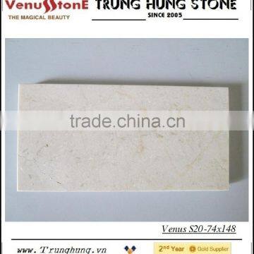74*148 Crema Marfil Polished Marble Mosaic Tiles photo-3