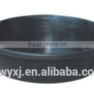 rubber feed pan,round rubber bucket,Rubber trough