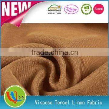 2014/2015 hot China Viscose/Tencel Linen interweave fabric