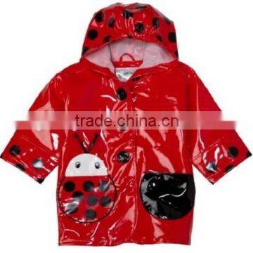 custom PVC rain jacket raincoats for kids