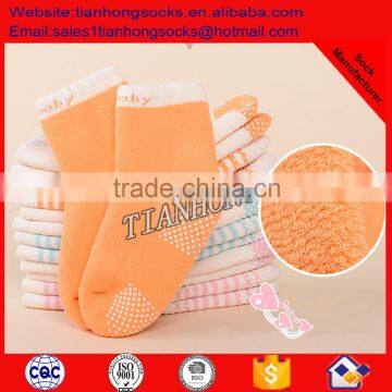 100%Cotton Knitted Fancy Baby Anti slip Custom Socks Soft Warm Cotton Baby Sock Terry Baby Sock