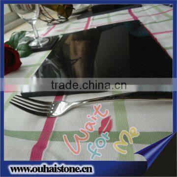 Superb quality specially black rectangle granite dinner plates