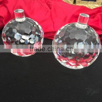 High quality crystal ball sphere centerpieces in chandeliers