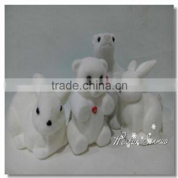 Artificial white moss animal fake moss covered animals for garden decoration