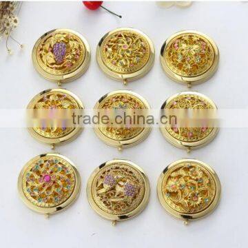 Luxury Round Logo Round Logo Personalized Pocket Metal Mirror Quality Choice photo-4