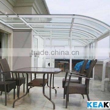 EN and AS/NZS2208:1996 Accredited 12mm Tempered Glass Roof