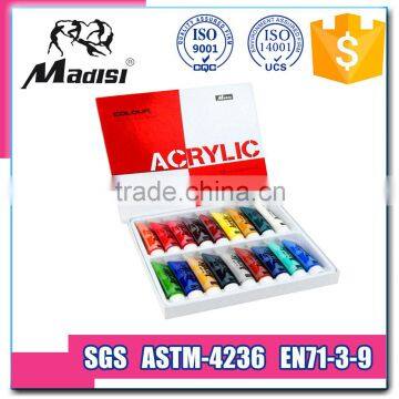 18 ml artist acrylic paint set for wholesale